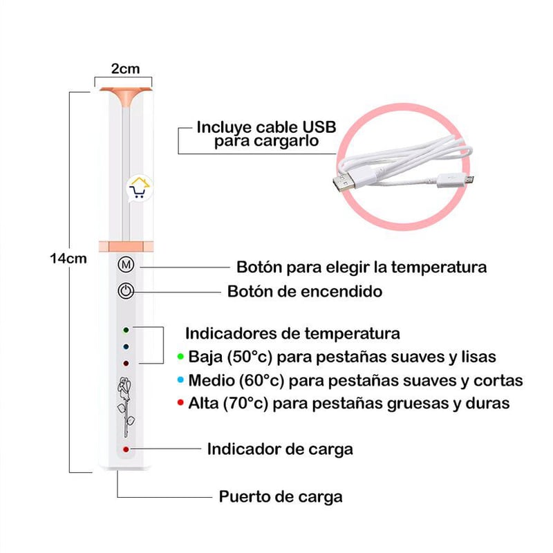 Depilador facial + Encrespador Eléctrico de Pestañas + Obsequio: Masajeador